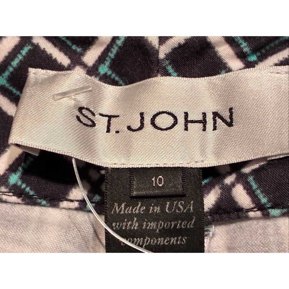 St. John St.John Window Pane Plaid Pants Emma Luxury Collection Size 10 - Picture 9 of 14